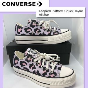 leopard platform chuck taylor